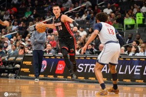 阿德巴约28+12希罗27+5 热火大胜奇才迎5连胜